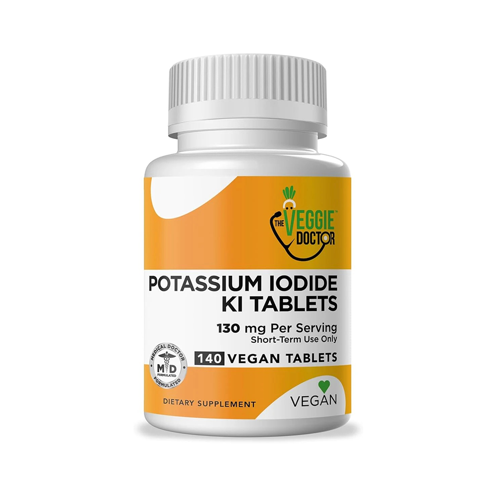 Potassium Iodide Radiation Tablets 130mg for Adults & Kids – USA-Made Anti-Radiation Pills