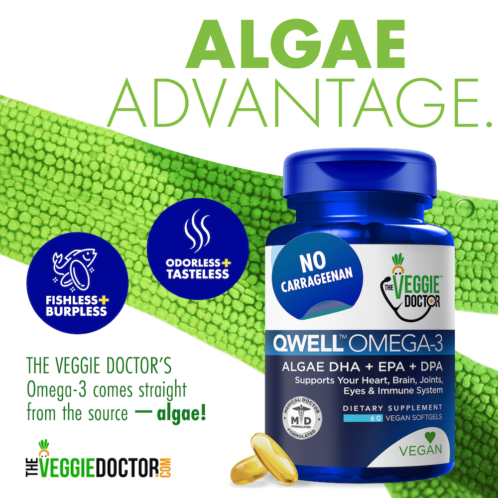 QWELL™ Vegan Algae Omega 3 Supplements