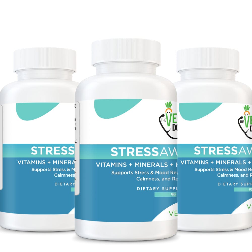 StressAway - Vegan Stress Relief & Management Supplement, 90 Capsules