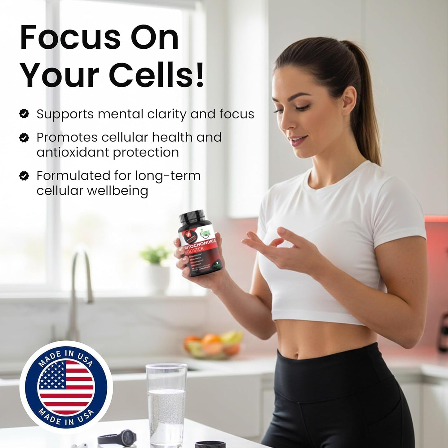 Vegan Mitochondrial Support | Daily Support (60 Capsules)