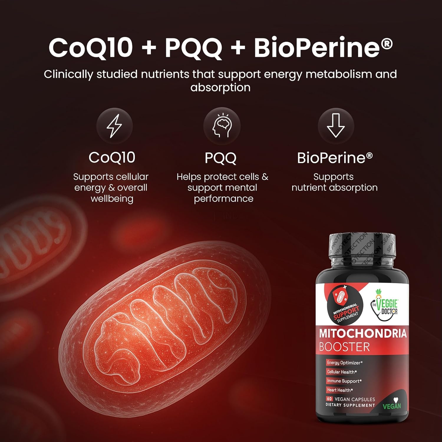 Vegan Mitochondrial Support | Daily Support (60 Capsules) – The