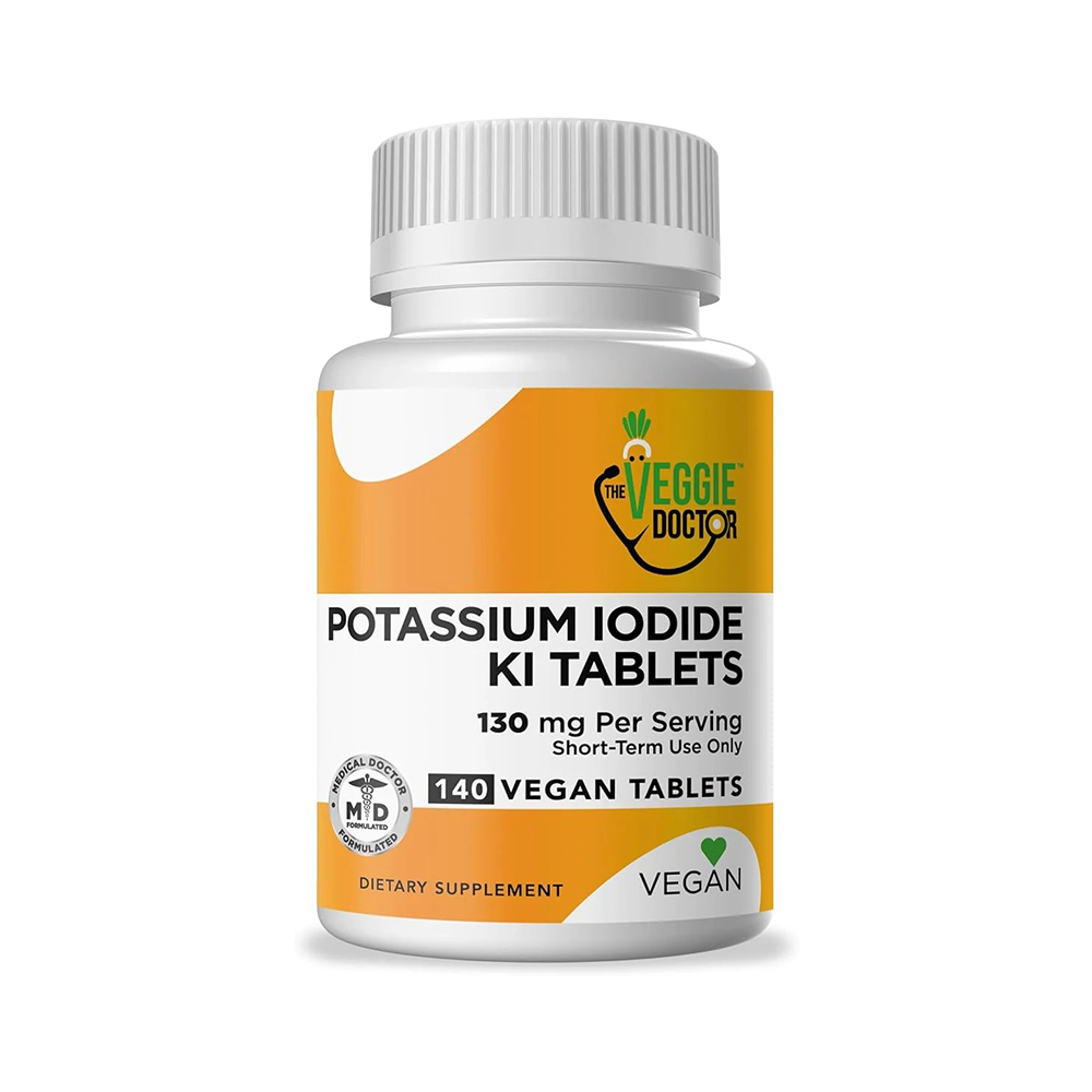 Potassium Iodide Radiation Tablets 130mg for Adults &amp; Kids – USA-Made Anti-Radiation Pills