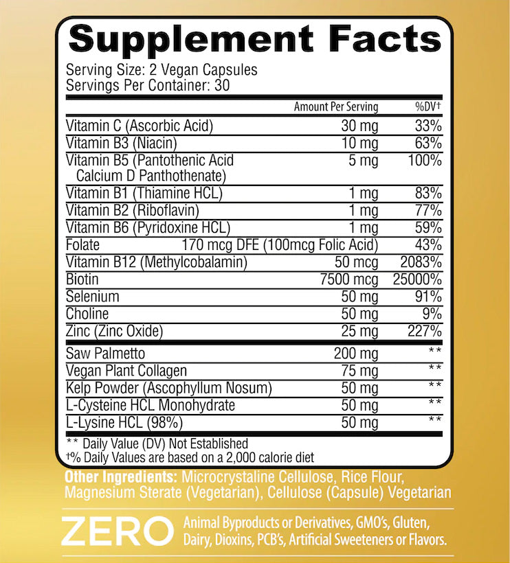 Luxor™ Vegan Collagen Glow | Skin + Strength Support